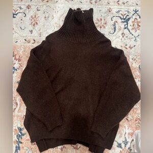 H&M Textured Brown Sweater